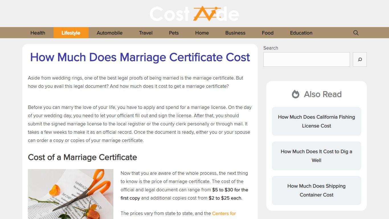 How Much Does Marriage Certificate Cost In 2022? - Cost Aide